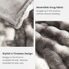 Cozy Bliss Faux Fur Throw Blankets, Plush Fuzzy Soft Thick Bubble Blanket for Sofa, Bedroom, Living Room - 3 of 4