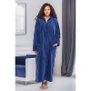 ADR Women's Zip Up Robe Fleece Soft Warm Plush Oversized Zipper Bathrobe - 2 of 4