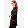 Woman Within Plus Size Perfect Printed Three-Quarter-Sleeve Scoopneck Tunic - 4 of 4