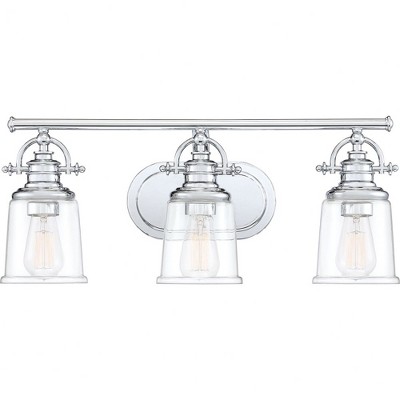 Quoizel Lighting Grant 3 - Light Vanity in  Polished Chrome