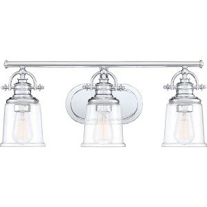 Quoizel Lighting Grant 3 - Light Vanity in  Polished Chrome - 1 of 4