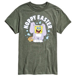 Men's - SpongeBob Squarepants - Hoppy Easter Bunny Spongebob Short Sleeve Graphic T-Shirt - 1 of 4