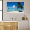 Palm Tree on The Beach Moana Beach Bora Bora Tahiti French Polynesia by Panoramic Images Unframed Wall Canvas - iCanvas - 2 of 3