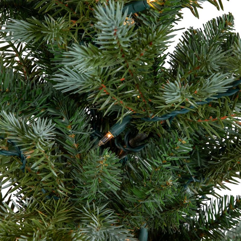 Northlight 4' Potted Blue Spruce Artificial Christmas Tree, Clear Lights, 4 of 8