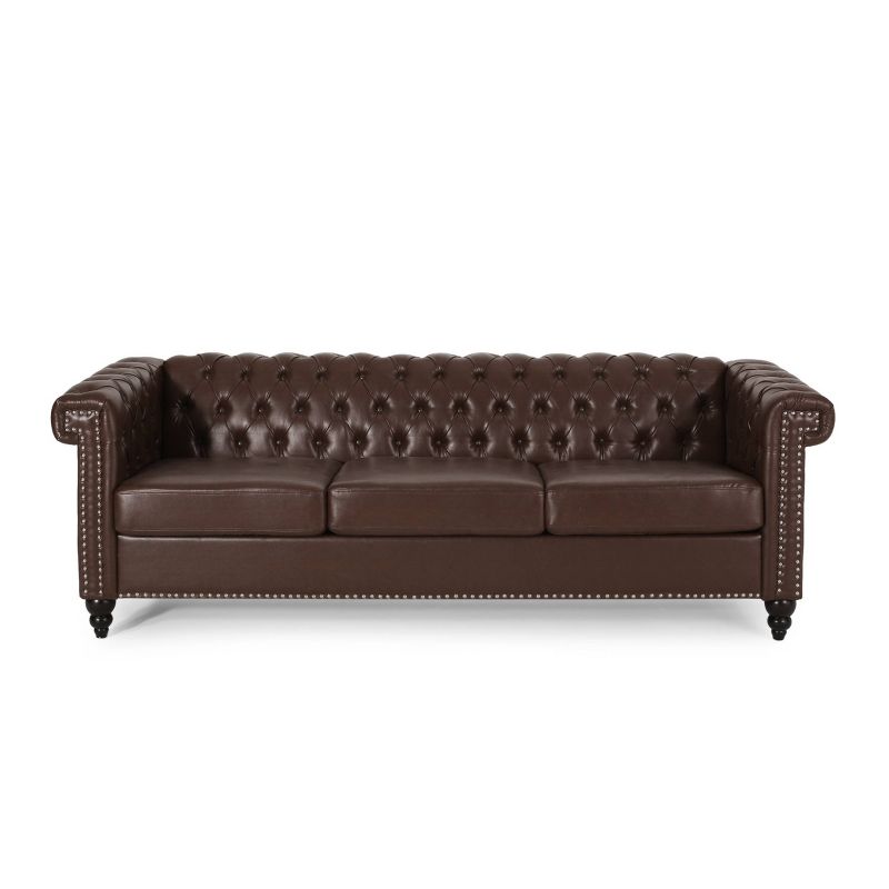Parkhurst Tufted Chesterfield 3 Seater Sofa - Christopher Knight Home, 1 of 11
