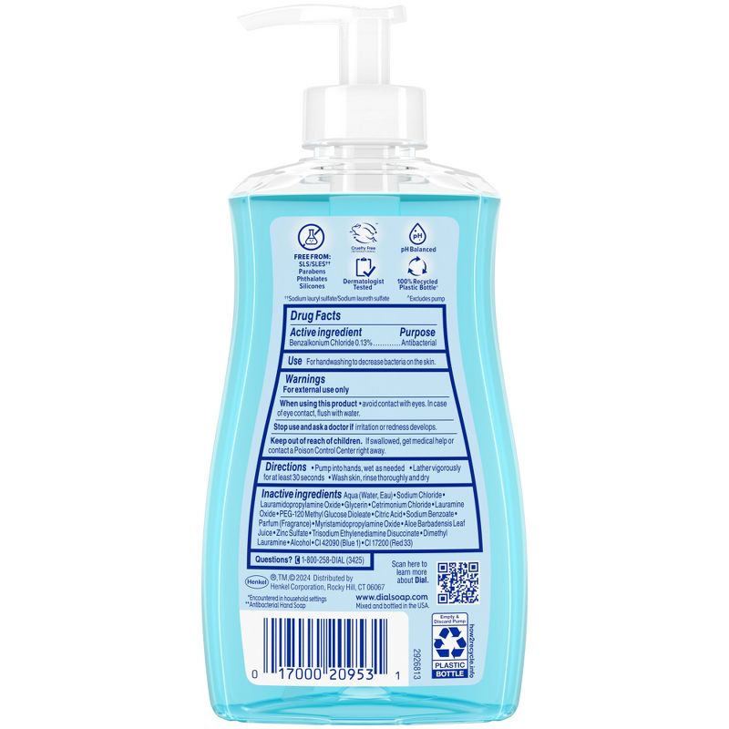 Dial Liquid Hand Soap Spring Water - 11 fl oz/4pk, 3 of 16