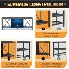 GALAXHERO TV Stand for 55 65 Inch TV, LED Entainment Center with Storage, TV Console for Bedroom and Living Room, Black - 4 of 4