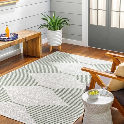 Hauteloom Stephan Green Outdoor Rug
