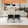 7-Seat Modular Sectional Sleeper Sofa with Storage Ottomans, U Shaped Convertible Couch for Apartment or Home - 3 of 4