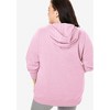 Woman Within Plus Size Better Fleece Zip-Front Hoodie - 3 of 4