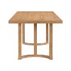 Christopher Knight Home Nicholas 69" Rubberwood Modern 6 Seater Rectangle Dining Table Natural - 4 of 4
