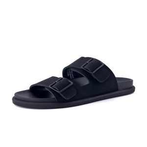 CUSHIONAIRE Alpha 100% Genuine Leather Mens Sandals, Casual  display picture 3