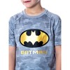 DC Comics Boys' Justice League Digital Camo Batman 2 PC Pajama Set Grey - 4 of 4