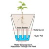 Unique Bargains Durable PP Plastic Detachable Base Flower Planter 1 Set - 4 of 4
