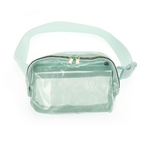 Unique Bargains Clear Double Pull Style Running Waist Pack 1 Pc - 1 of 4