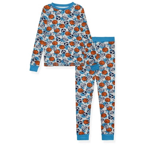 Sleep On It Boys Super Soft 2-piece Snug Fit Pajama Set - Sports