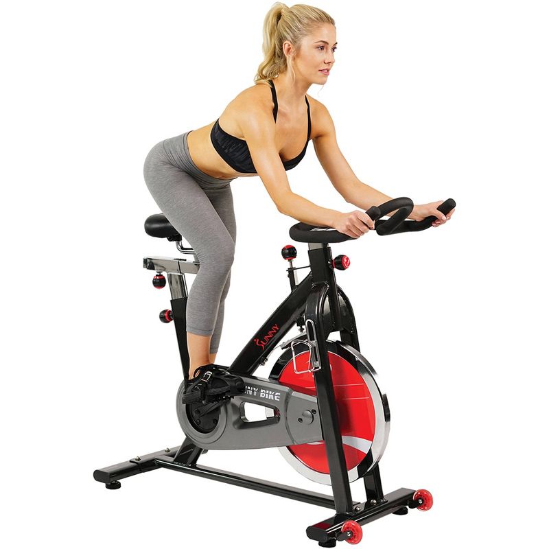 Sunny Health &#38; Fitness Belt Drive Indoor Cycling Exercise Bike, 3 of 13