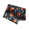 CTM Women's Halloween Pumpkin and Bat Holiday Print Lightweight Scarf - 2 of 4