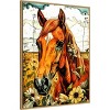 Amanti Art Horse and Daisies by Justyna Jaszke Framed Canvas Wall Art - 2 of 4