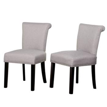 Set Of 2 Annie Tufted Dining Chairs Gray - Buylateral : Target