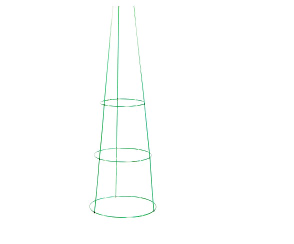 14"x42" Metal Heavy Duty Plant  5pk - Emerald Green - Glamos Wire