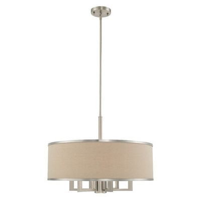 Livex Lighting Park Ridge 6 - Light Chandelier in  Brushed Nickel