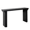 HDZNVF 58in Modern Minimalist Black Wooden Console Table for Entryway, Living Room, and Hallway - 4 of 4