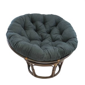 42" Rattan Papasan Chair with Micro Suede Cushion - International Caravan - 1 of 3