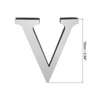 Unique Bargains Home Decoration Self-Adhesive 3D Acrylic Alphabet Mirror Wall Stickers - 2 of 3