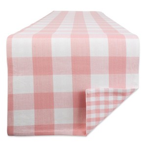Design Imports Reversible Gingham/Buffalo Check Table Runner - 1 of 4