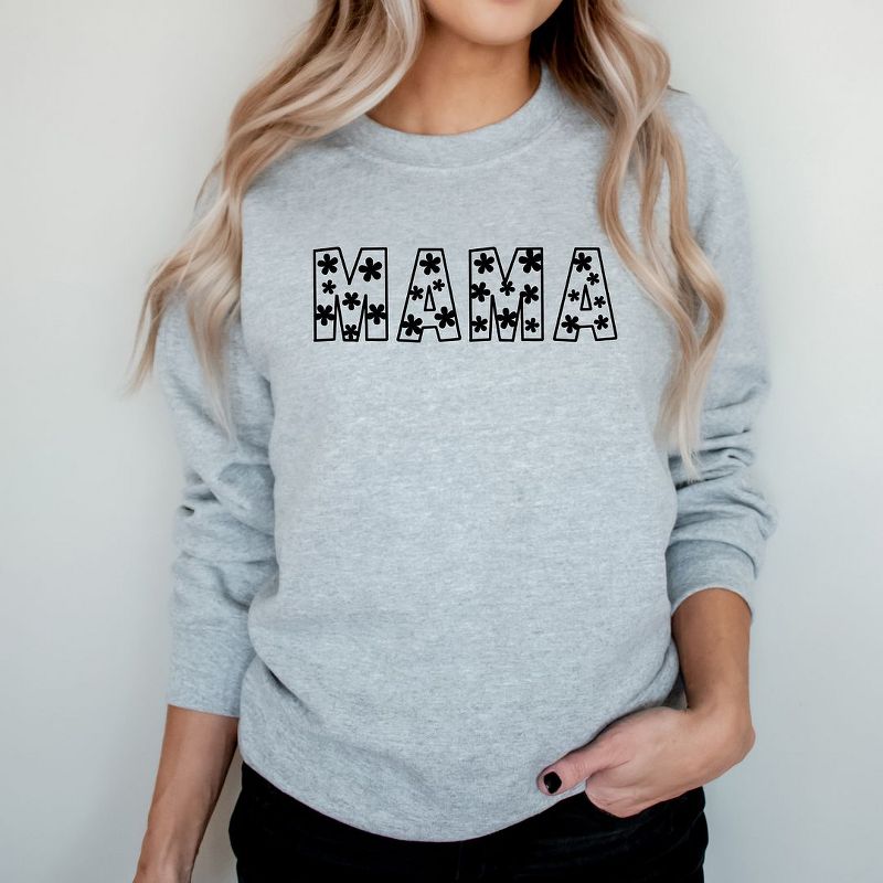 Simply Sage Market Women's Graphic Sweatshirt Flower Mama Bold, 1 of 4