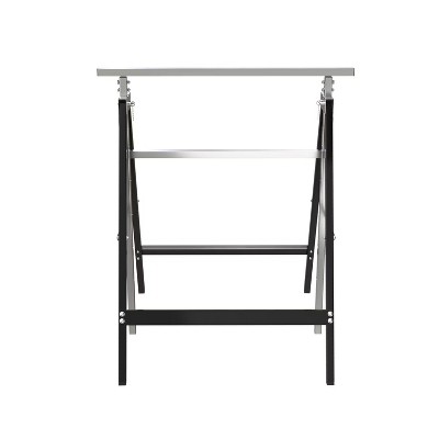 MaseiKar Heavy-Duty Adjustable Sawhorse Brackets 2 Pack, 2x4 Sawhorse Lifting Bracket, Stainless Steel Folding Sawhorse Stand, Workbench Support