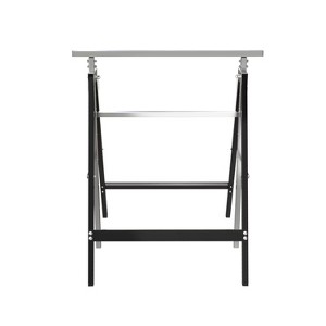 MaseiKar Heavy-Duty Adjustable Sawhorse Brackets 2 Pack, 2x4 Sawhorse Lifting Bracket, Stainless Steel Folding Sawhorse Stand, Workbench Support - 1 of 4