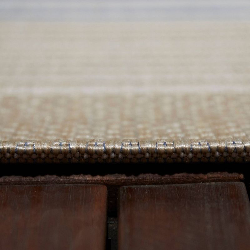 Sand Stripe Outdoor Rug Blue - Threshold™, 4 of 7