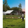 Chicken Coop Large Metal Chicken Run for 6/10 Chickens Poultry Cage with Anti-UV Cover and Waterproof - 2 of 4