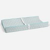 Bacati - Floral Quilted Muslin Changing Pad Cover Aqua - 4 of 4