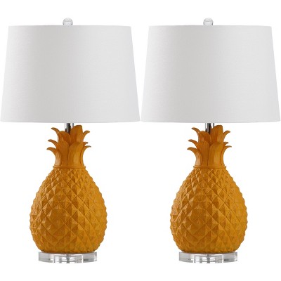 Kelly Table Lamp (Set of 2) - Yellow - Safavieh