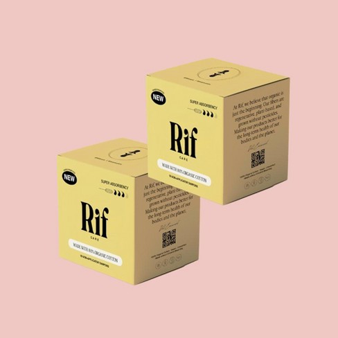 Rif Care 100% Organic Cotton Super Absorbency Tampons With No