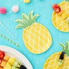 Blue Panda 48-Pack Die-Cut Pineapple Disposable Paper Plates Party Supplies 10"x6" - 2 of 4