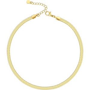 Summit Adventure 14K Gold Plated Choker Necklace Set | Snake, Cuban Link, Pearl Chain for Women & Girls, Fashion Jewelry Gift - 1 of 4