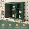 PAGED Wall Mounted Bathroom Storage Cabinet Modern Medicine Cabinet with Mirror and Shelves, 35.03" Over Toilet Storage Unit for Room - 2 of 4