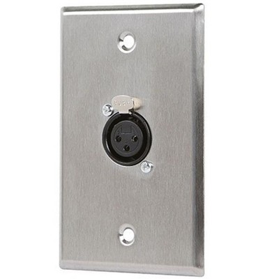 Monoprice 1-port 3-pin XLR Female Zinc Alloy Wall Plate