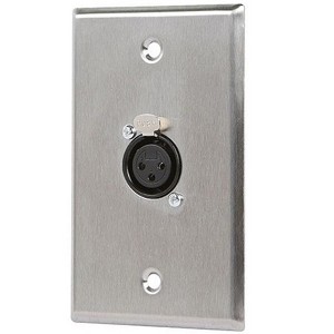 Monoprice 1-port 3-pin XLR Female Zinc Alloy Wall Plate - 1 of 1