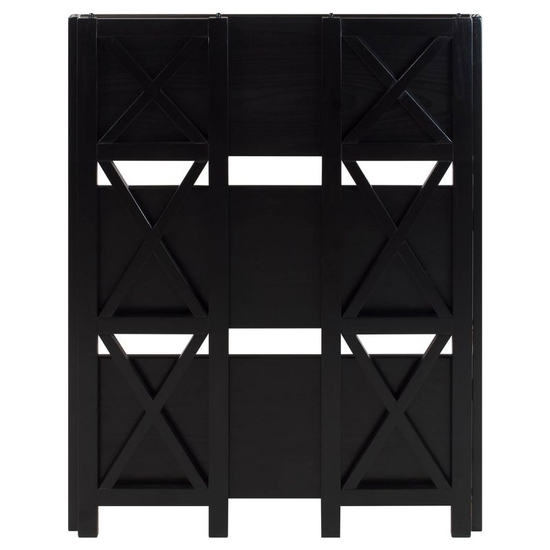 3 Shelf X Design Folding Bookcase - Flora Home, 4 of 8