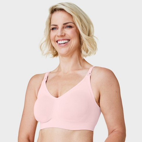 Bravado Designs Body Silk Seamless Nursing Bra, Chalk Pink, X-large : Target