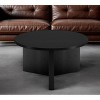 HomeRoots 32" Black Round Coffee Table - 2 of 4