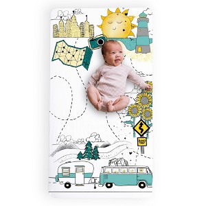 JumpOff Jo - 100% Cotton Fitted Crib Sheet, Super Soft, for Standard Crib Mattresses and Toddler Beds - 1 of 4