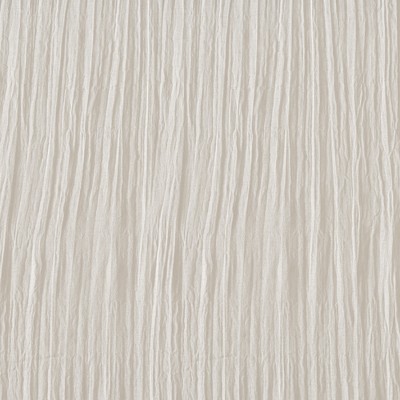 White Sheer Polyester Ground Length Curtain Panel Pair
