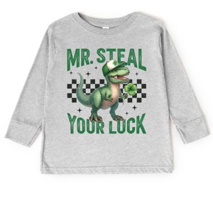 The Juniper Shop Mr. Steal Your Luck Dinosaur Toddler Long Sleeve Tee - 1 of 4