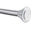 Home Mart Goods Brushed Nickel Regent Metal Shower Curtain Tension Rod Rust Resistant Non-Slip - 42"-72" - 4 of 4